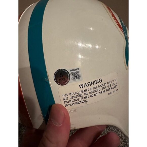 Ricky Williams signed Smoke Weed Everyday autographed Miami Dolphins Helmet BAS - Picture 4 of 6